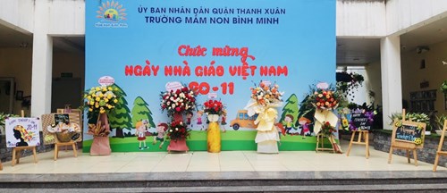 Trường Mầm non Bình Minh - Hoạt động kỷ niệm chào mừng Ngày Nhà giáo Việt Nam 20/11