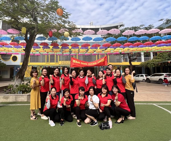 Trường MN Nhân Chính tham gia  Ngày hội thể dục thể thao ngành GDĐT quận Thanh Xuân 