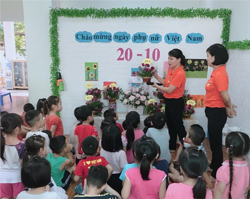 Một số hoạt động của các bé trường MN Sao Sáng chào mừng ngày Phụ Nữ Việt Nam 20-10