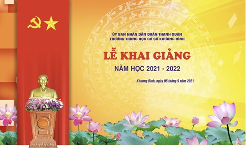 Trường THCS Khương Đình khai giảng năm học 2021-2022 bằng hình thức trực tuyến (Bài viết trên trang https://thuonghieucongluan.com.vn)