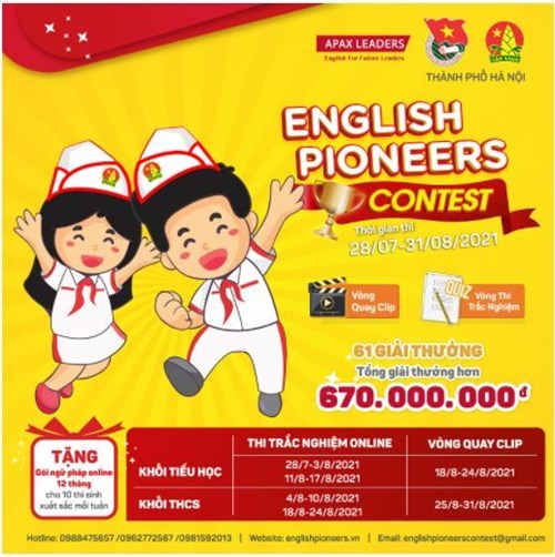 Trường THCS Nguyễn Trãi phát động Cuộc thi tiếng Anh “English Pioneers Contest” năm 2021